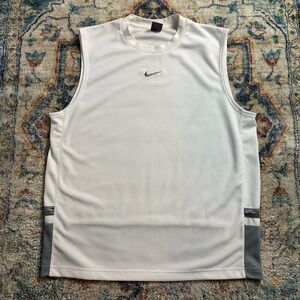 Vintage Nike Mid Check Logo Sleeveless Top Size XL